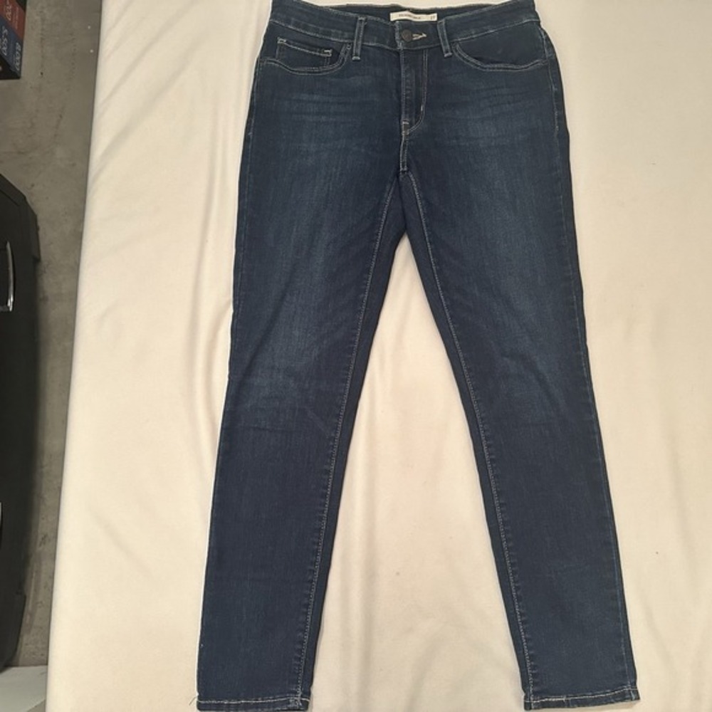 Levi's 711 Skinny Ankle Jeans Women's Size‎ 27 Blue Stretch Denim Mid Rise